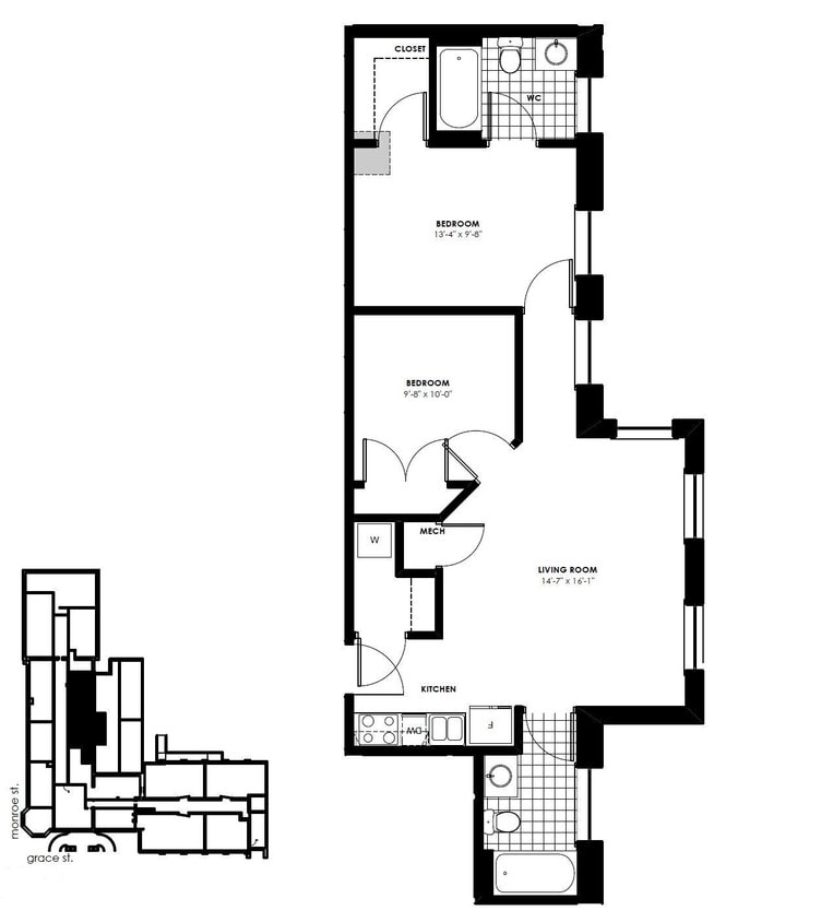 Floor Plan - 2B | 2B - 862