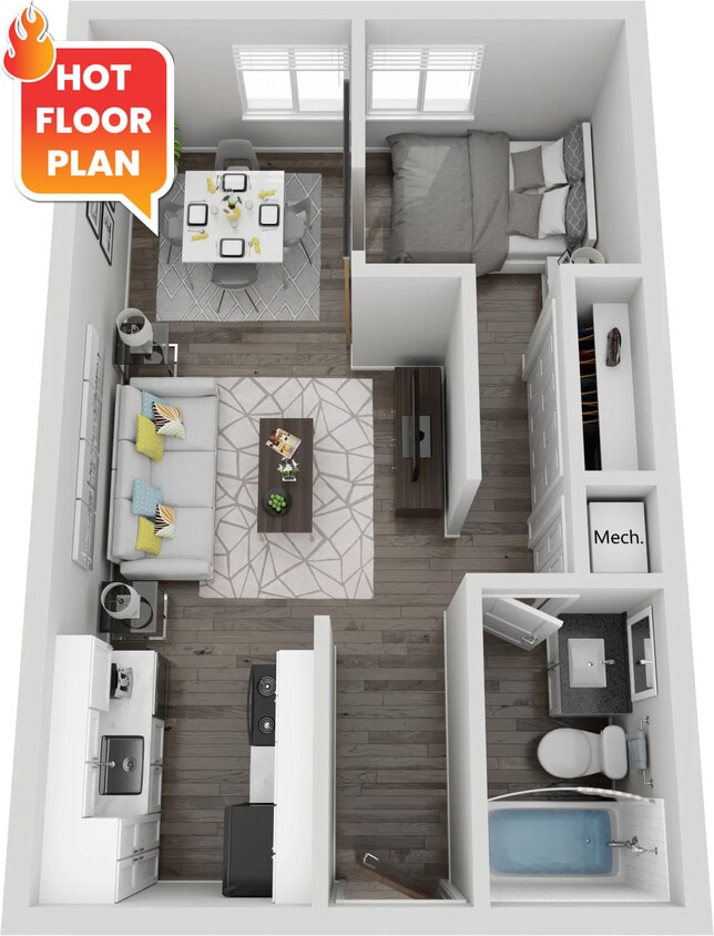 Floor Plan - The Mackinac