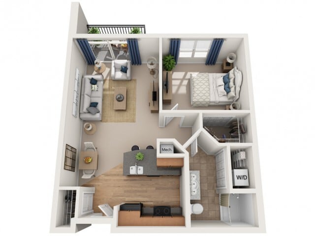 Floor plans are artist’s rendering. All dimensions are approximate. Actual product and specifications may vary in dimension or detail. Not all features are available in every apartment. Prices and availability are subject to change. - Buffet