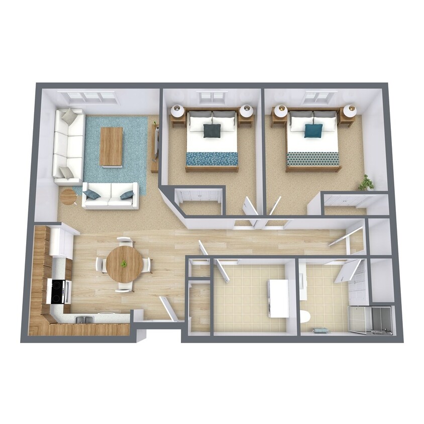 Floor Plan - Two Bedroom 275A