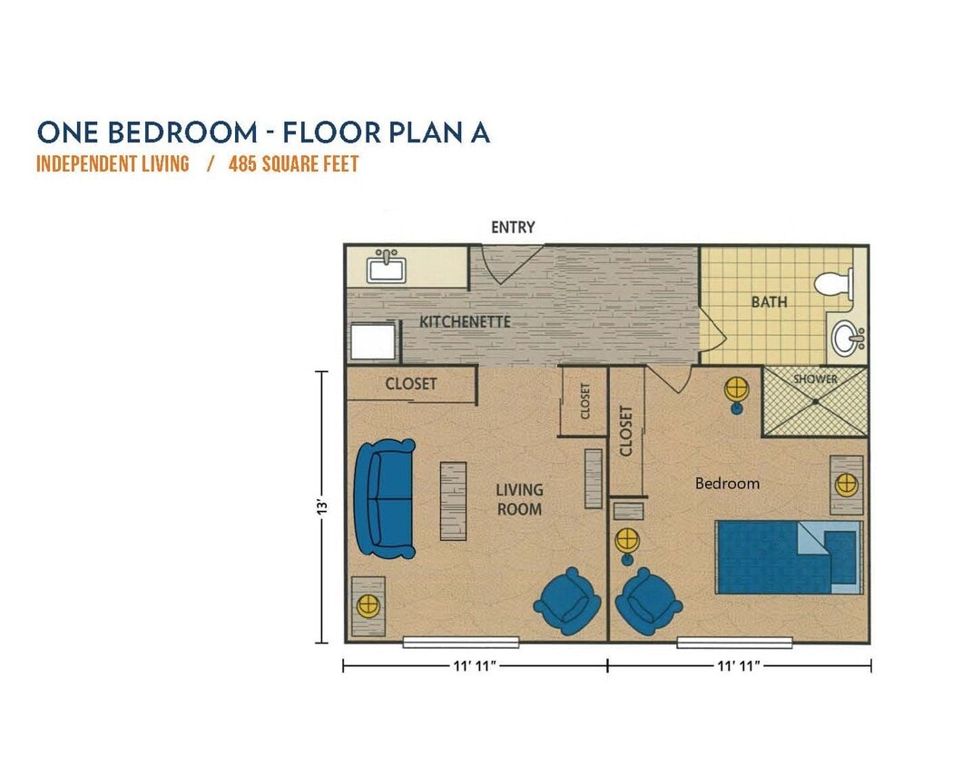 One Bedroom A - Apartment Living One Bedroom Deluxe