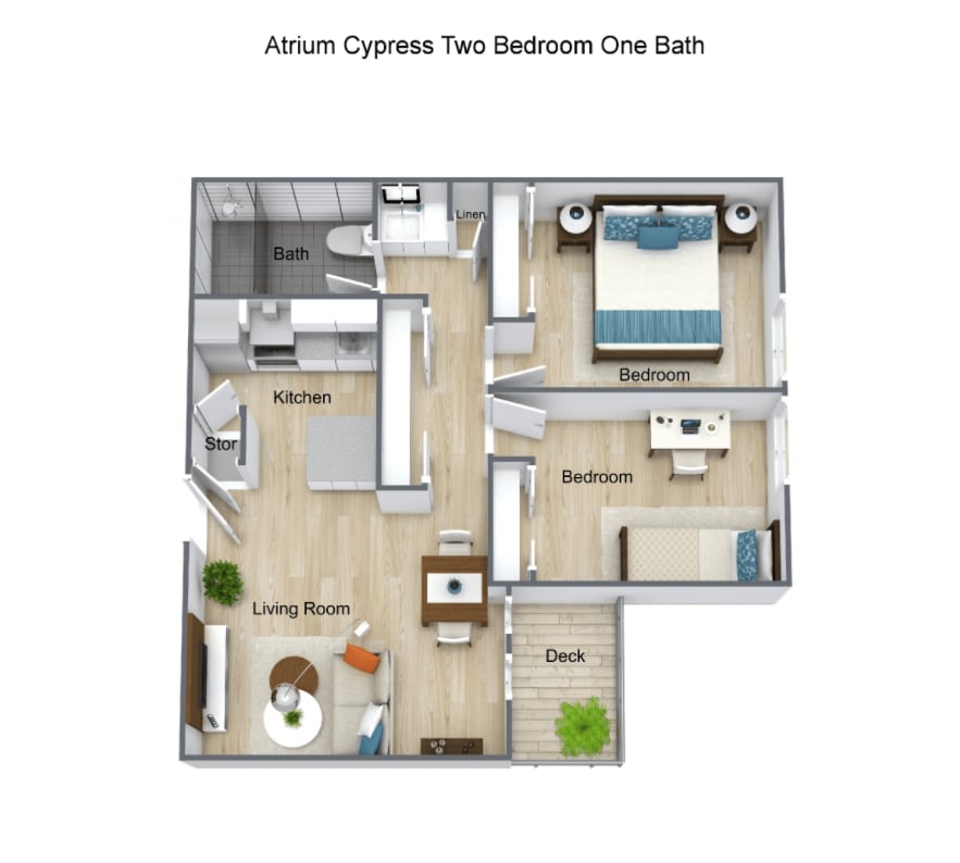 Floor Plan - Two Bedroom 
