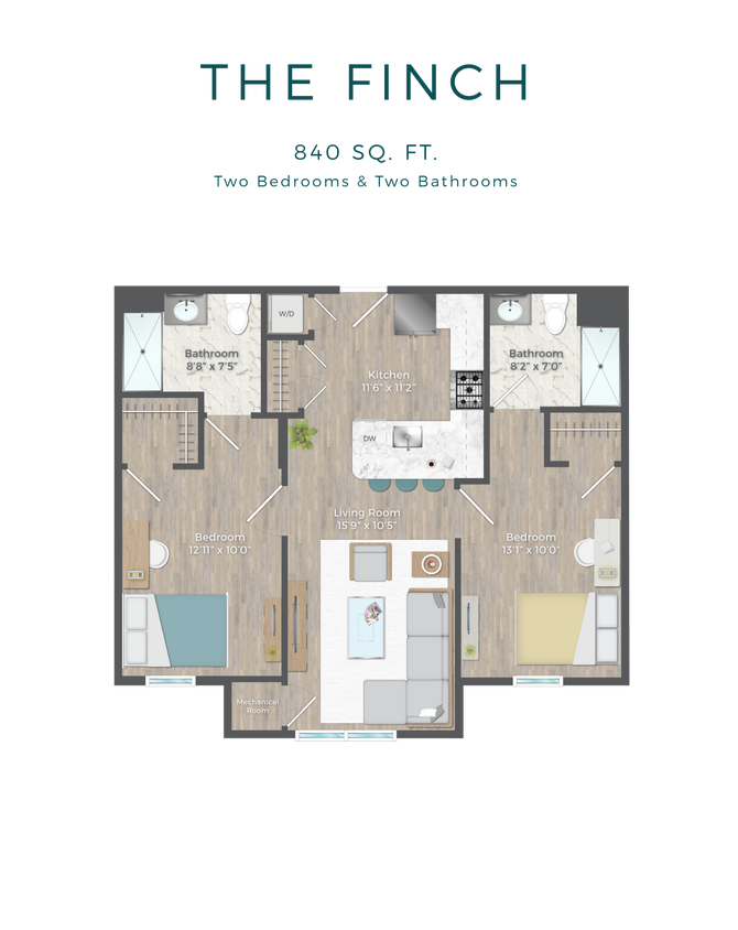 Floor Plan - 2BR