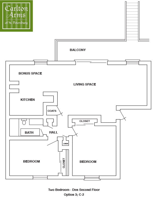 Floor Plan - 1, 2, 3 Bedroom Townhomes