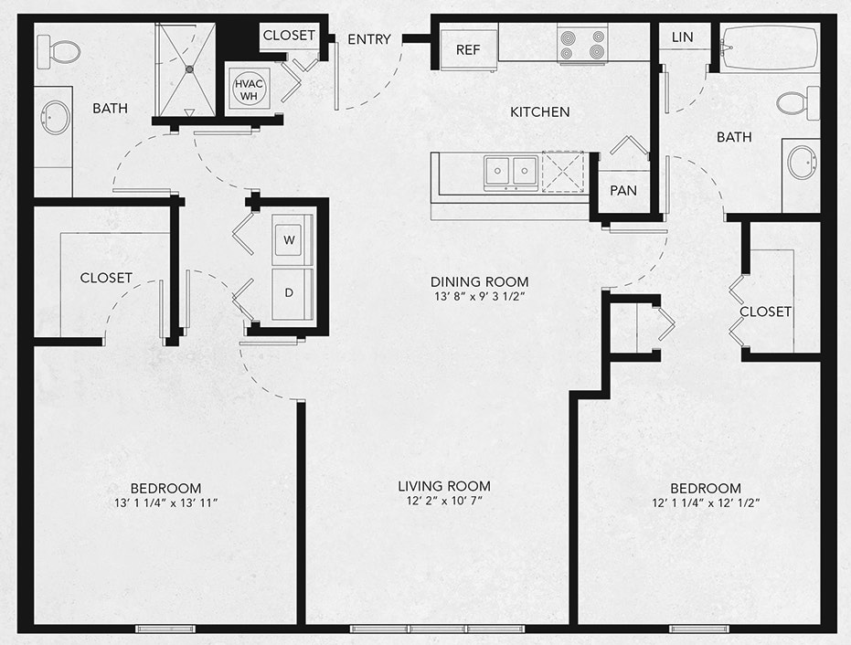 Crosby floor plan The Retreat at Trinity - Crosby