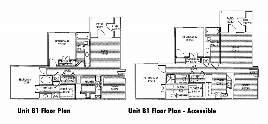 Floor Plan - 2 Bed 2 Bath
