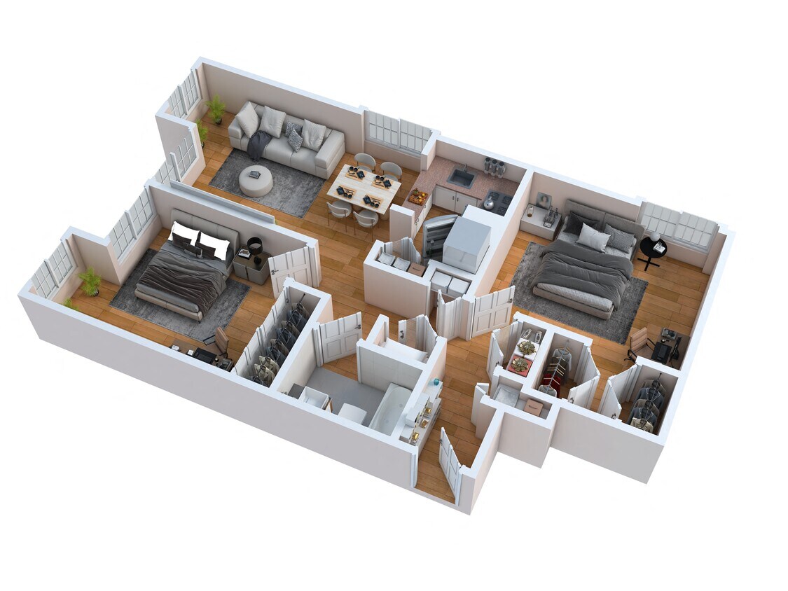 Floor Plan - Two Bedroom
