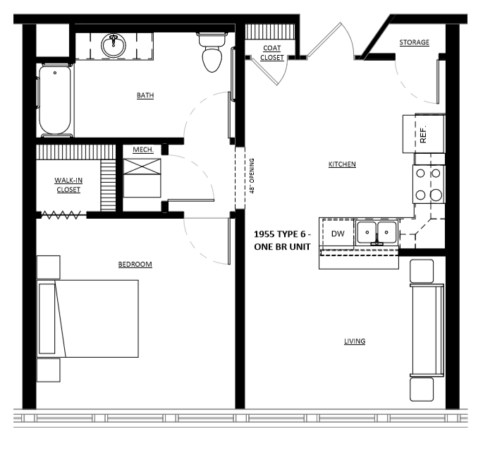 Floor Plan - 1955 Type 6
