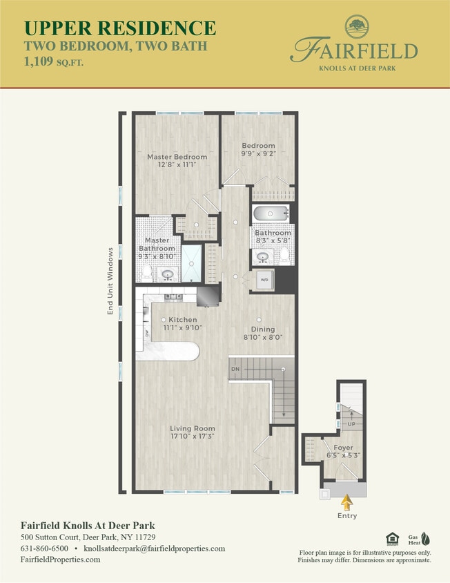 Finch 2BR 2BA Upper 1109SF - FINCH Upper Residence 2BR/2BTH