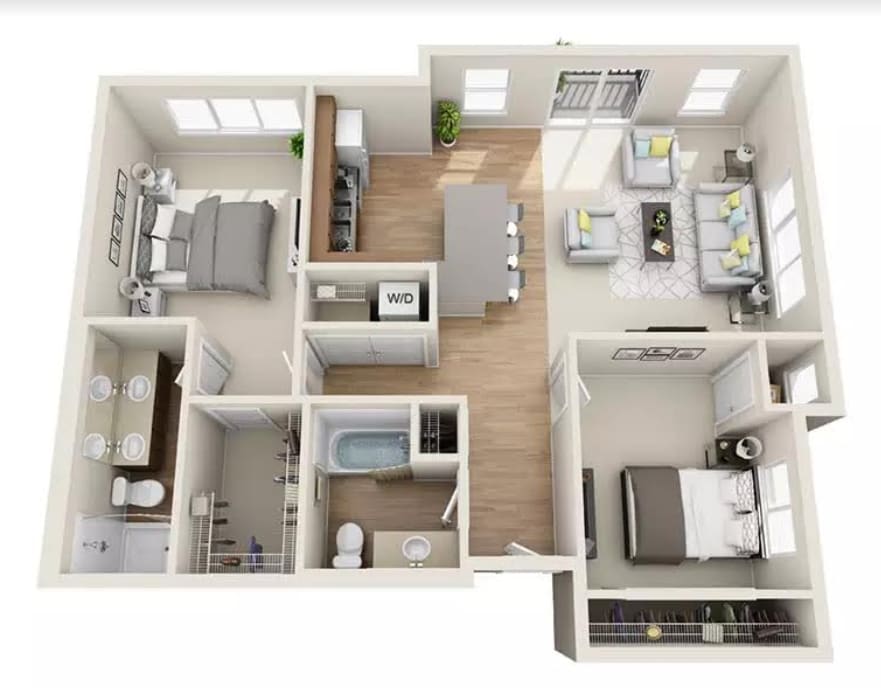Floor Plan - 2x2 - D4.0