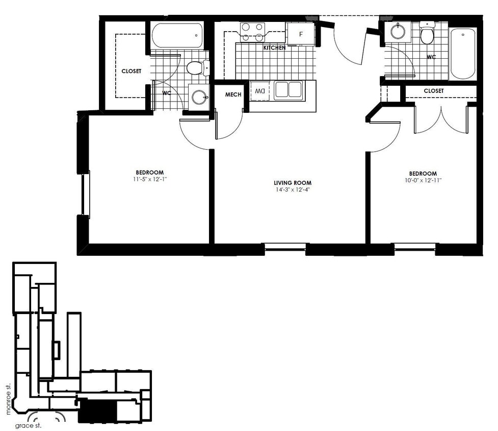Floor Plan - 2B | 2B - 812