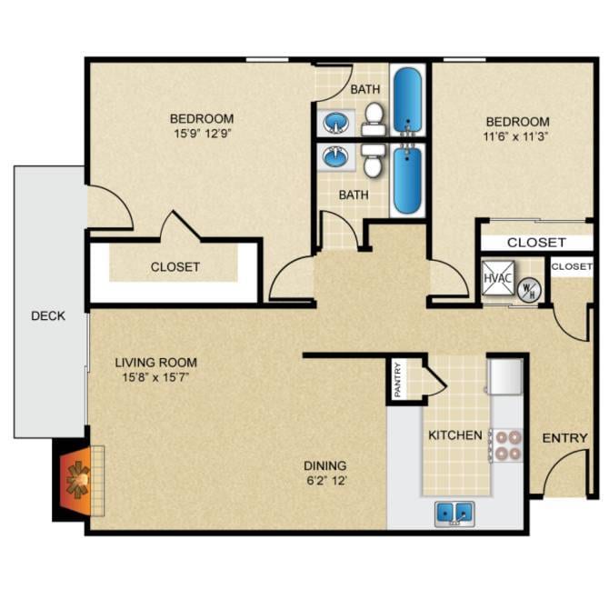 Floor Plan - Sycamore (B1)