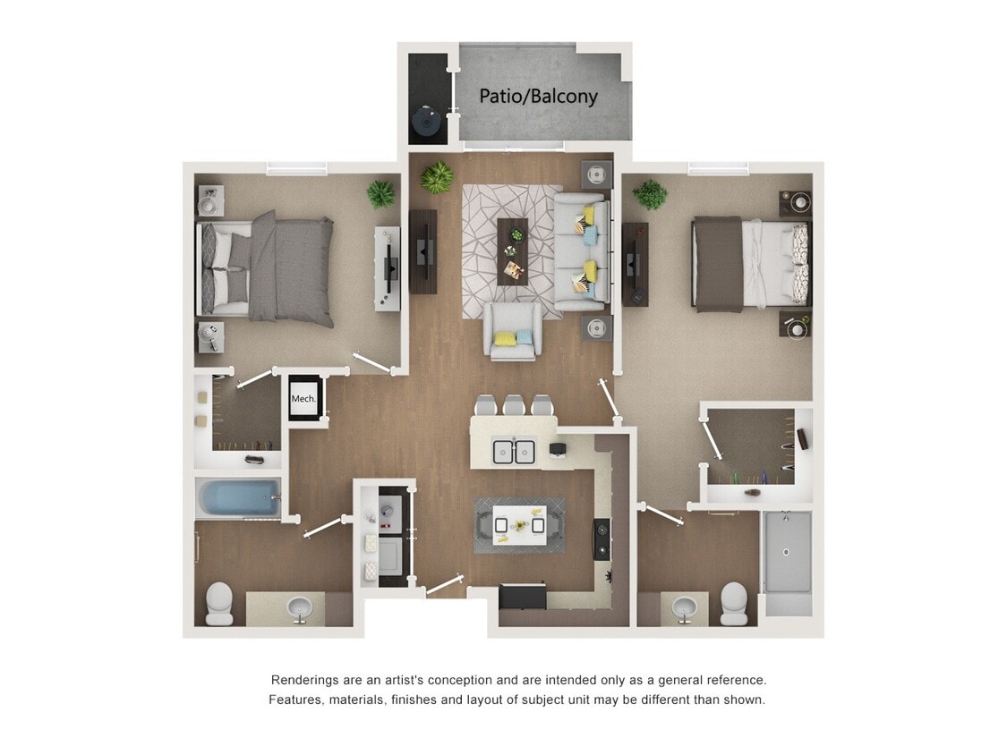 Floor Plan - B2 - Cedar