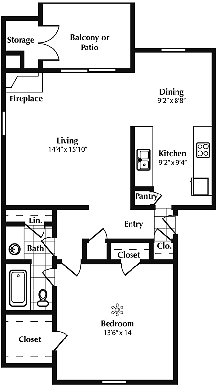 A1 - 1 Bed Downstairs