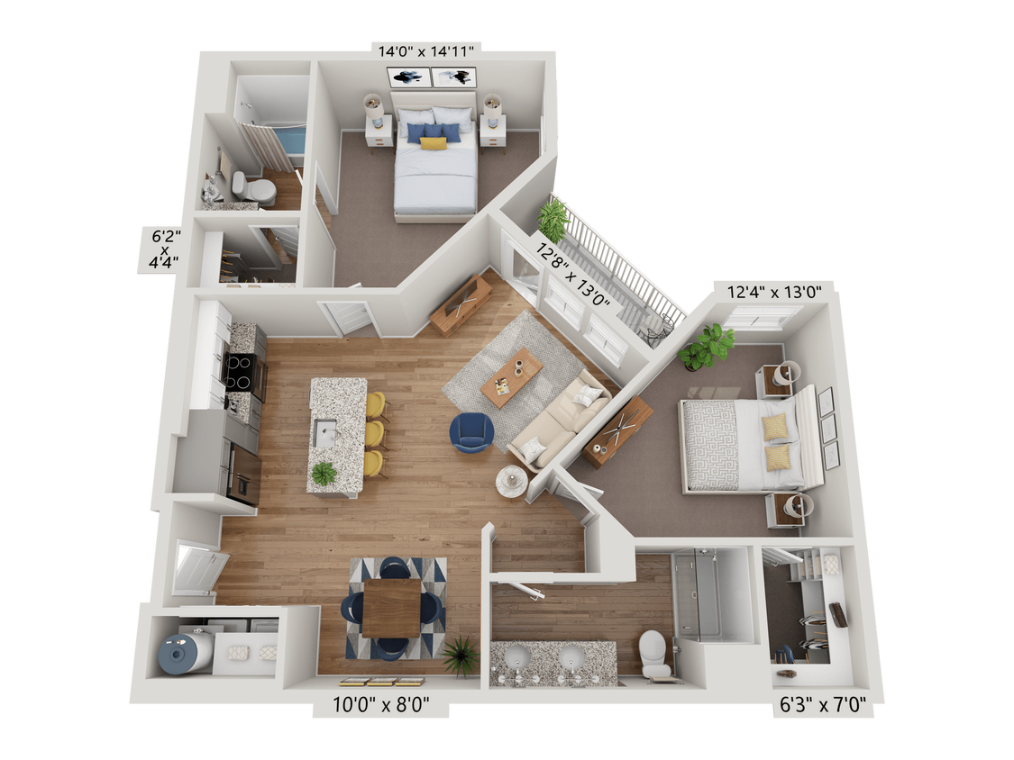 Floor Plan - B3 - Garnet