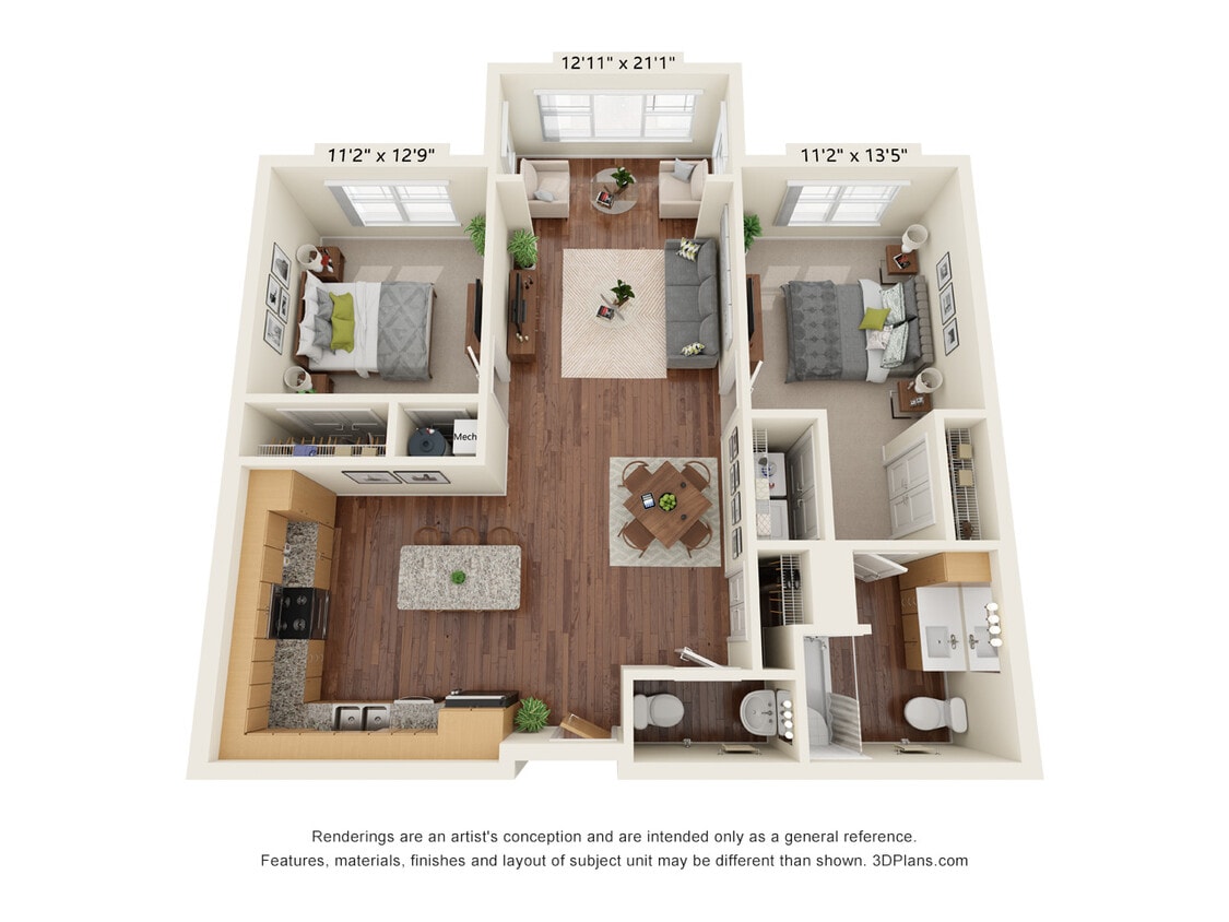 Floor Plan - Two Bedroom B6