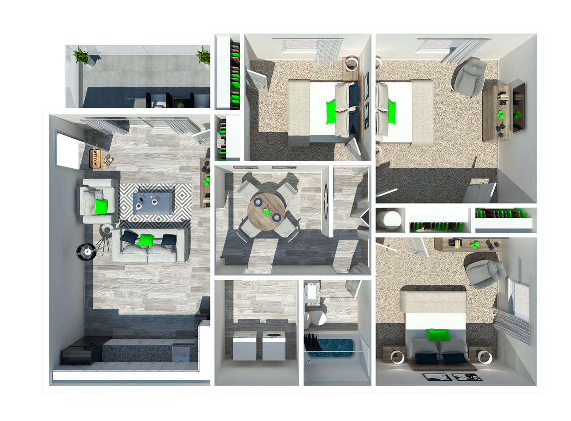 Three Bedroom - 3 Bedroom