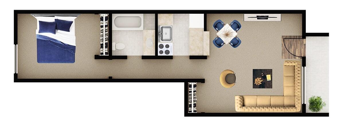 Floor Plan - 1x1 A4
