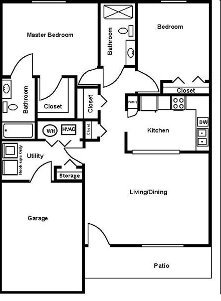 2BR/2BA - Cottage