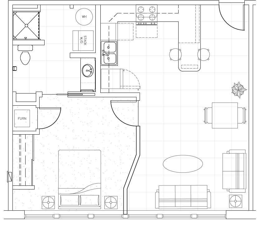 Floor Plan - One Bedroom - 2