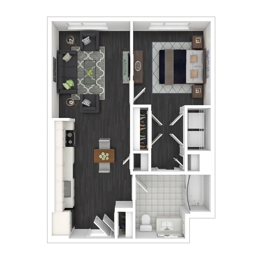 Floor Plan - One Bedroom