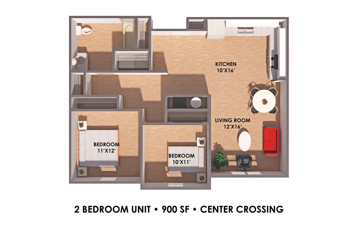 Floor Plan - 2 Bedroom