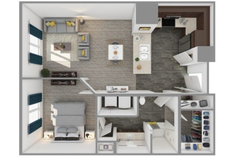 Cha-Cha 1BR/1BA - A2 M