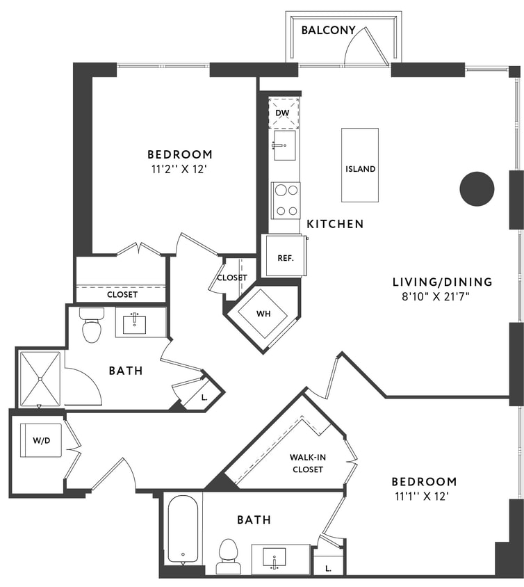 Floor Plan - 2 Bed 2 Bath C09