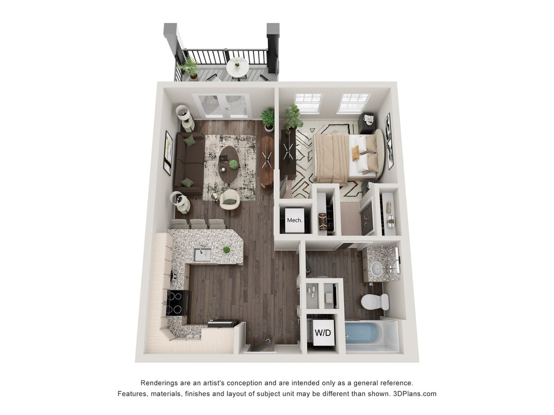 Pelham 670 sq ft 1BR - The Pelham