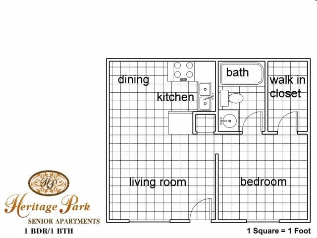 1BR/1BA - One Bedroom