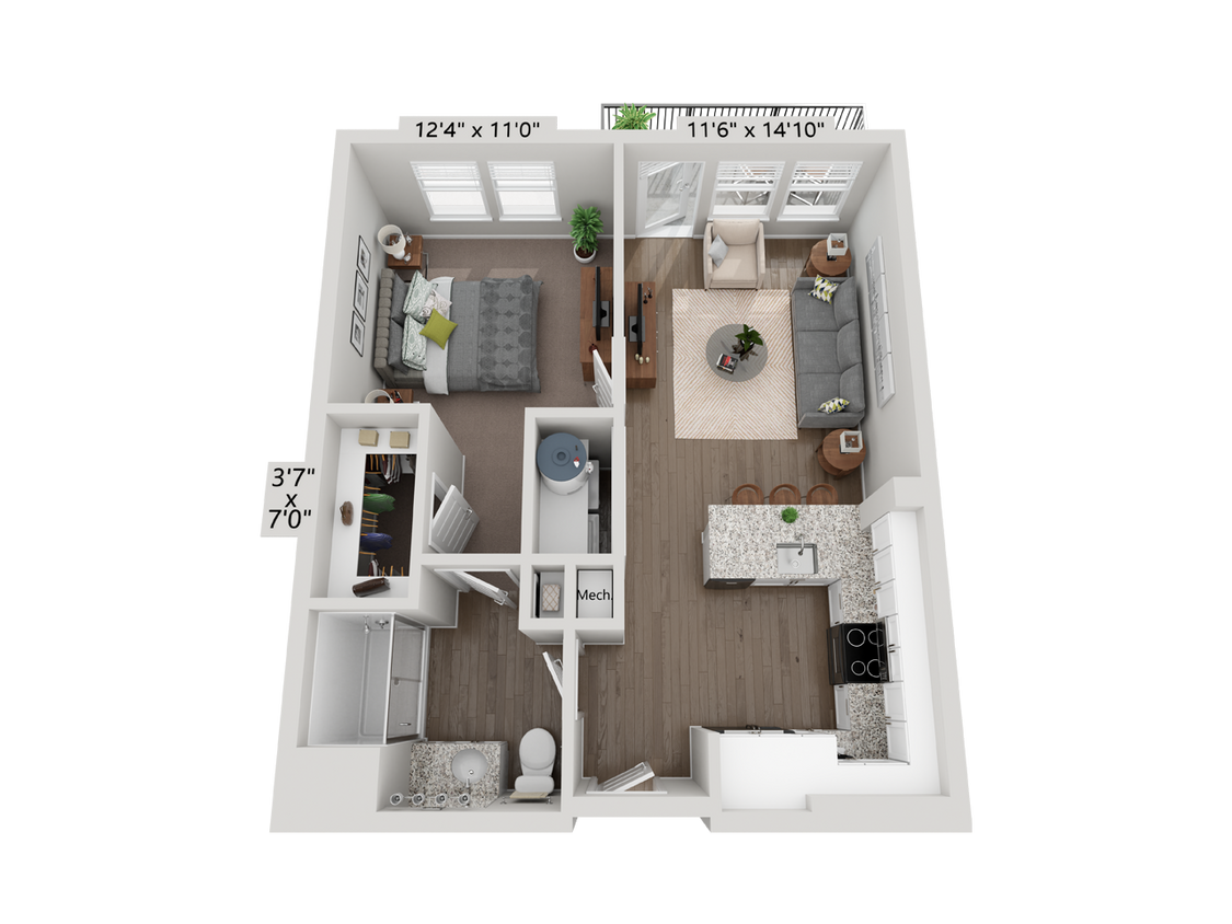 Floor Plan - A1 - Amber