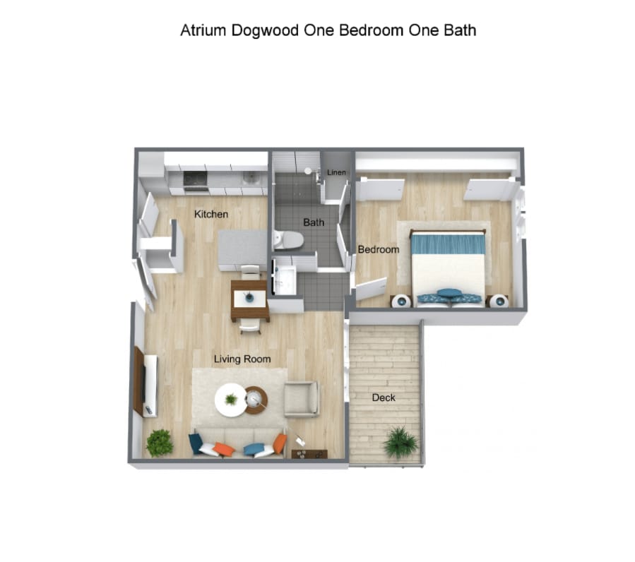 Floor Plan - One Bedroom 