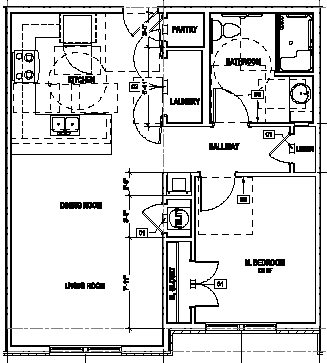 1BR Floor Plan.png - One bedroom 60%