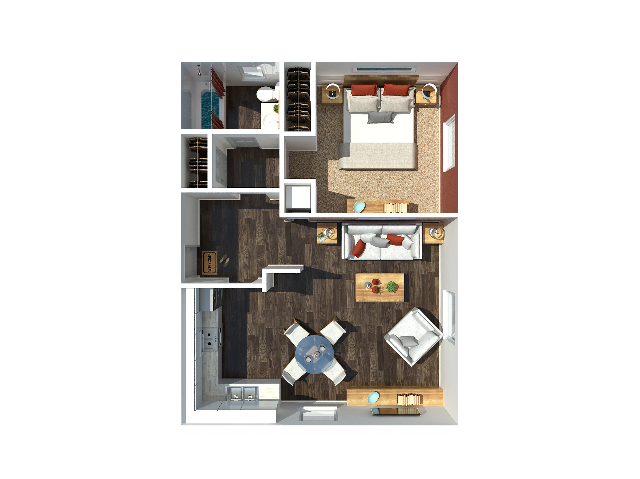 1 Bedroom B - 1 Bedroom B