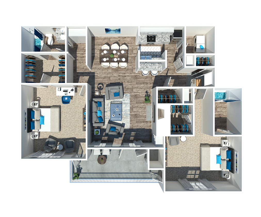 2 Bedroom 2 Bath - The Dogwood