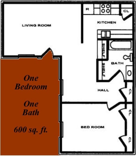 1BR/1BA