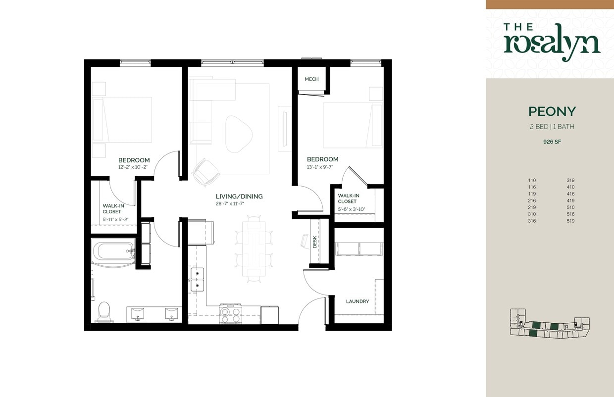 Floor Plan - Peony