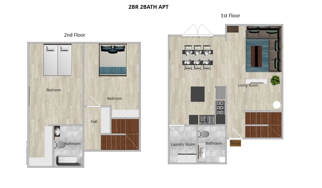 Floor Plan - Two Bedroom