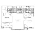Floor Plan - Two-Bedroom