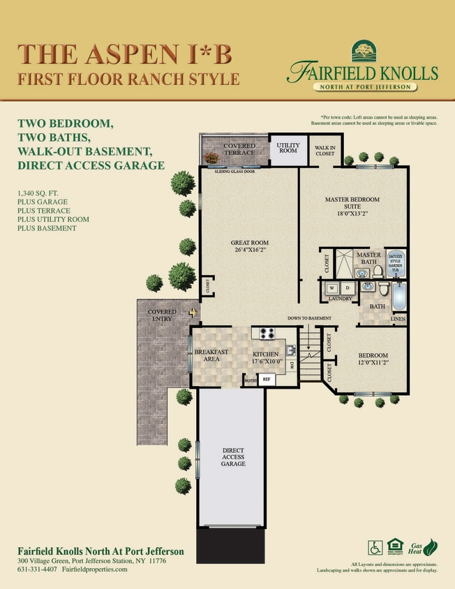 Floor Plan - The Aspen I*B