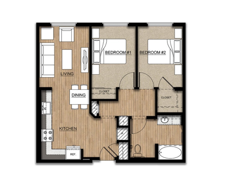 Floor Plan - 2 Bedroom