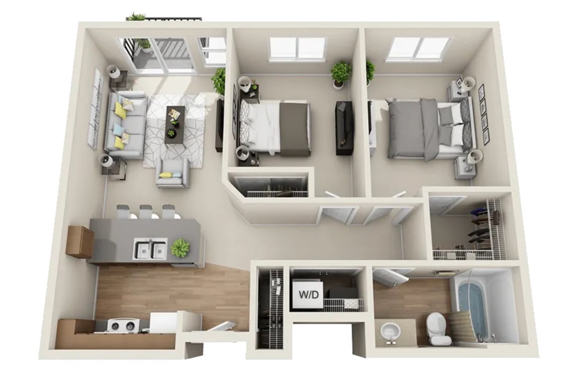 794-832 SQ FT - 2x1 - C1