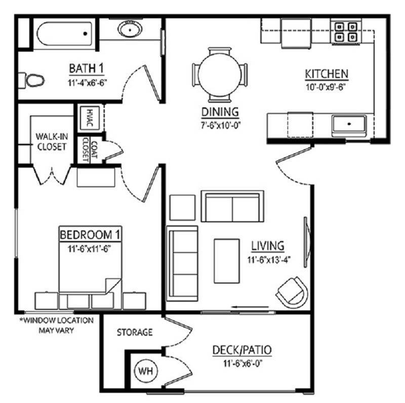Seville | 1Bed/1Bath | 750 SF - Seville