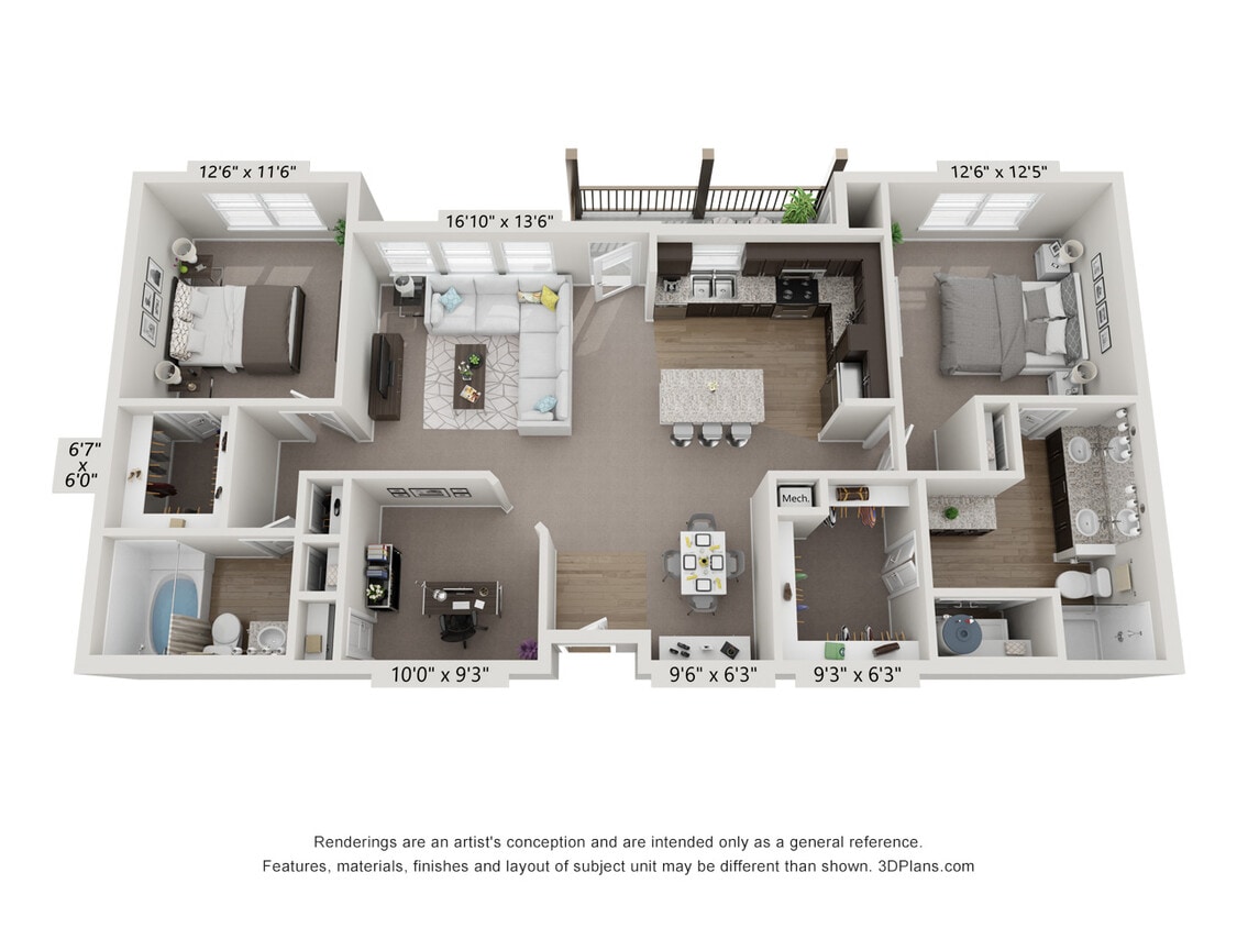 Floor Plan - The Palermo - E1
