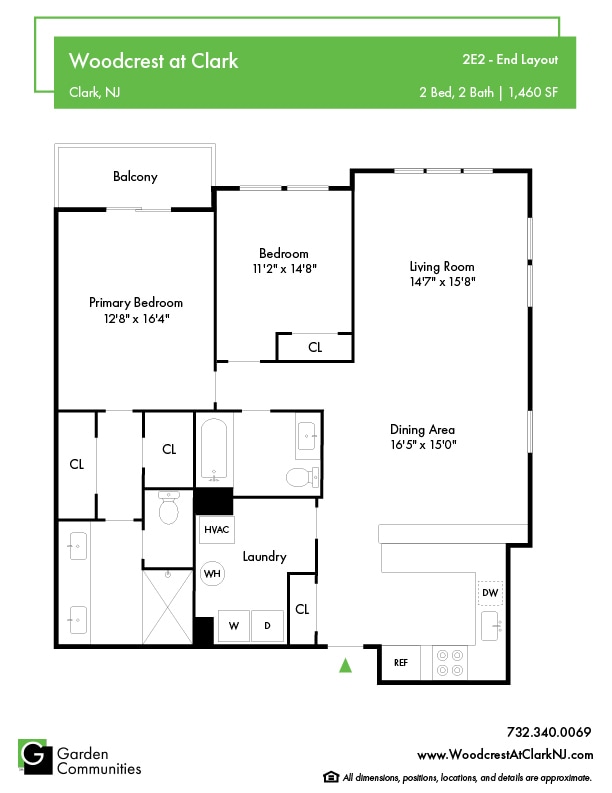 Floor Plan - $2.83/sq.ft. - 2E2 - End Layout