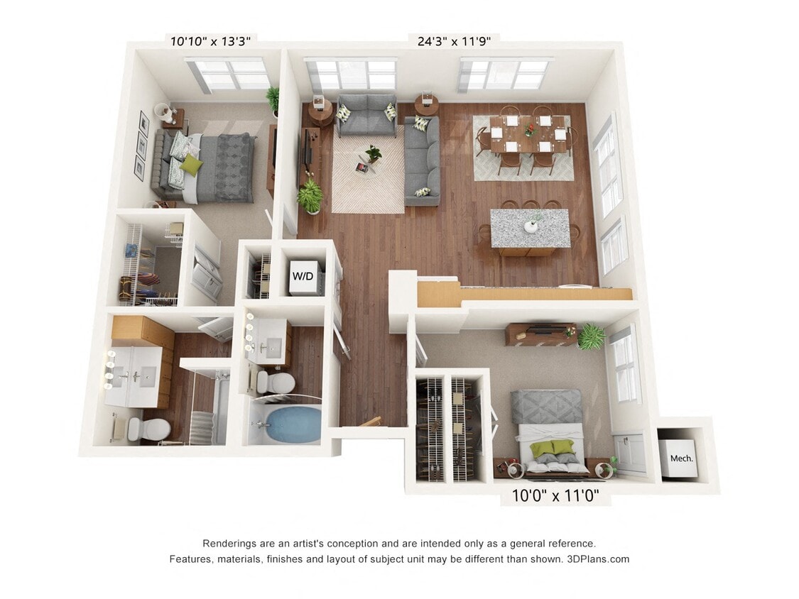 Floor Plan - Two Bedroom F