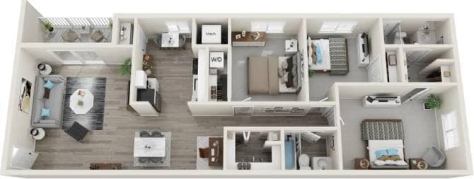 Floor Plan - The Davis