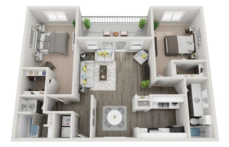 2Bed 2Bath - B3