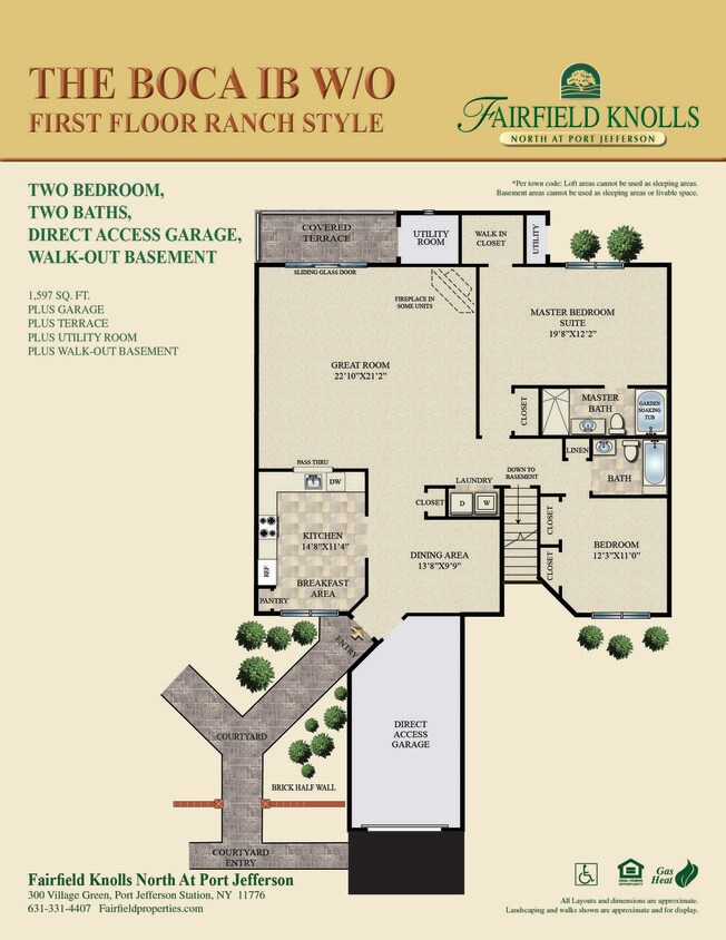 Floor Plan - The Boca I B W/O