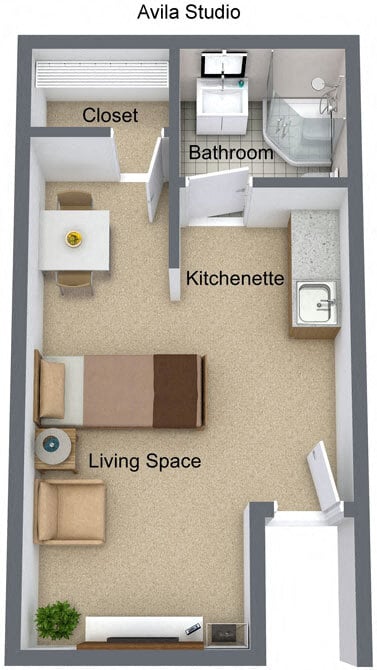 Floor Plan - Avila Studio
